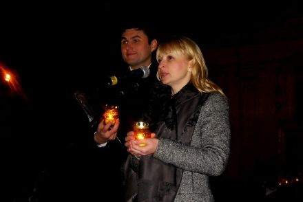 В «Час Земли - 2012» в Киево-Печерском заповеднике зажгли свыше 500 свечей